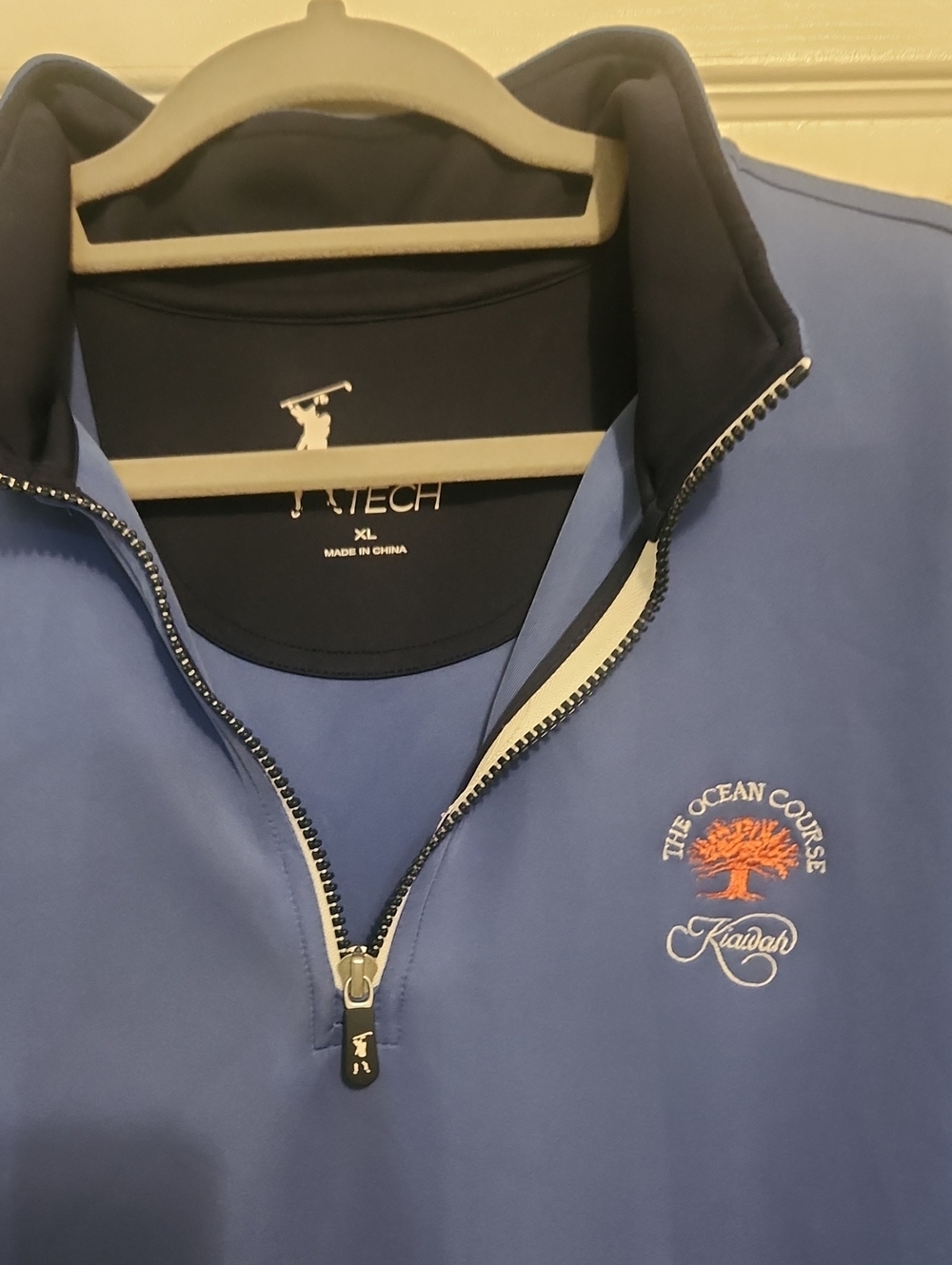 Men's Lightweight Quarter-Zip Pullover Jacket - Blue